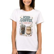 Iced Coffee Zonnige Dagen Retro Zomer Koffie