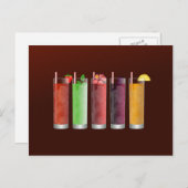 Iced de theemaand met vijf aroma's van gehakte the briefkaart (Voorkant / Achterkant)