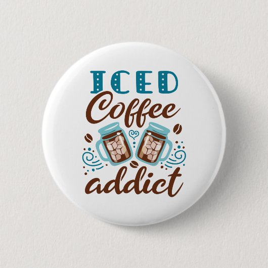 Iced koffie-advies ronde button 5,7 cm (Voorkant)