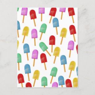 Iced Lolly patroon Briefkaart