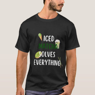 Iced matcha lost alles op t-shirt