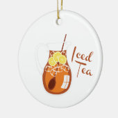 Iced Tea Keramisch Ornament (Links)