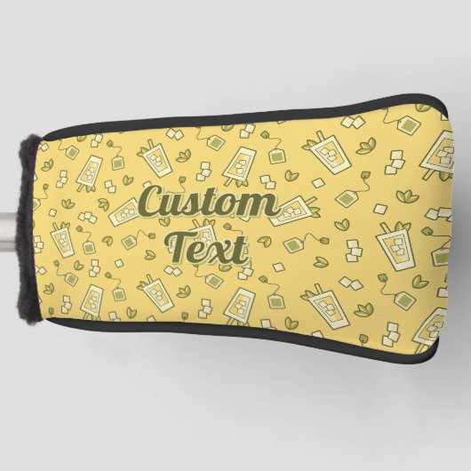 Iced Tea Pattern Golf Head Hoesje Golfheadcover (Voorkant)