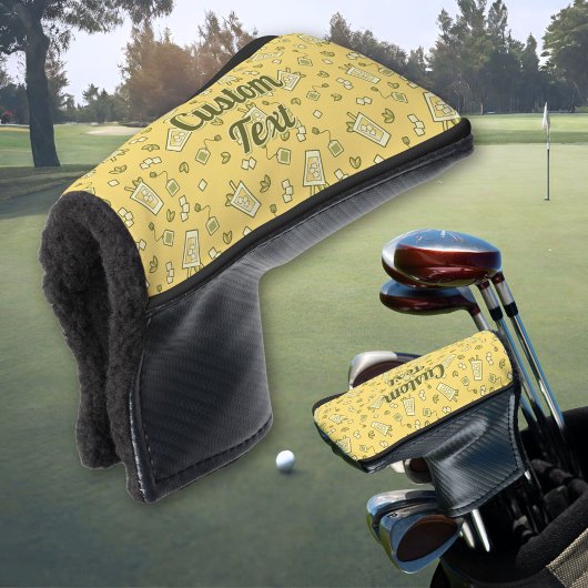 Iced Tea Pattern Golf Head Hoesje Golfheadcover