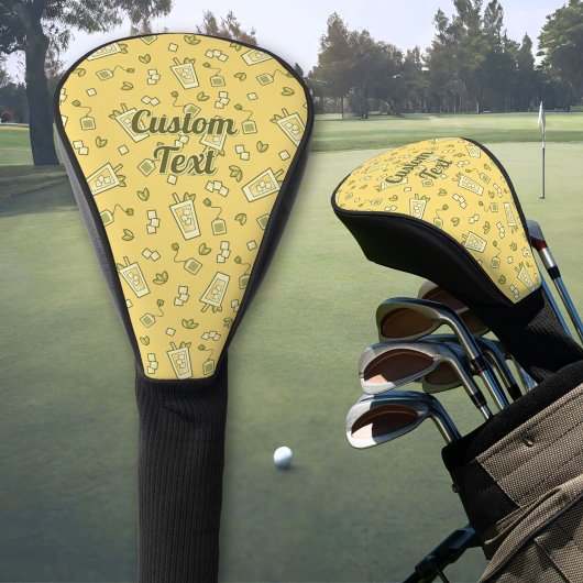 Iced Tea Pattern Golf Head Hoesje Golfheadcover
