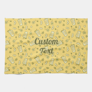 Iced Tea Pattern Kitchen Towel Theedoek
