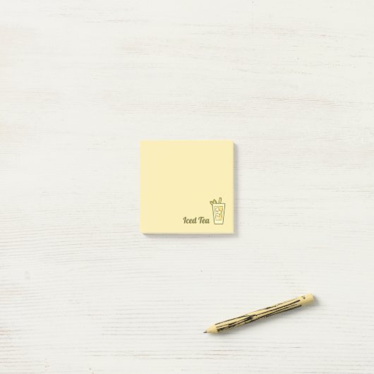Iced Tea Post-it® Notes (Op bureau)
