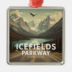 Icefields Parkway Alberta Canada Eagle Metalen Ornament