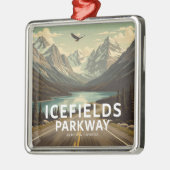 Icefields Parkway Alberta Canada Eagle Metalen Ornament (Links)
