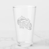 Icefields Parkway Alberta Canada Motorcycle Glas (Achterkant)