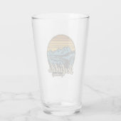 Icefields Parkway Alberta Canada Retro Glas (Achterkant)