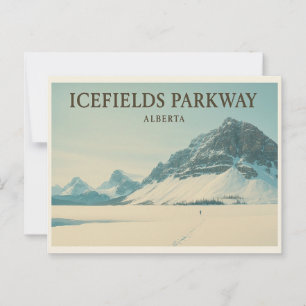Icefields Parkway Alberta - Canadese Rockies Briefkaart