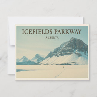 Icefields Parkway Alberta - Canadese Rockies Briefkaart