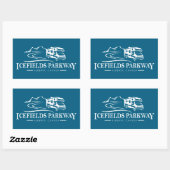 Icefields Parkway Alberta Recreatievoertuig Rechthoekige Sticker (Vel)