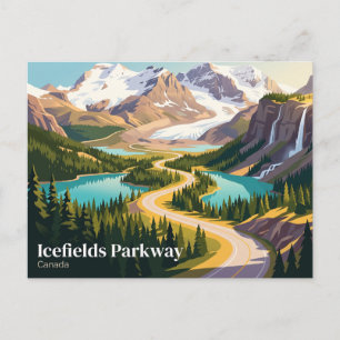 Icefields Parkway Canada Briefkaart