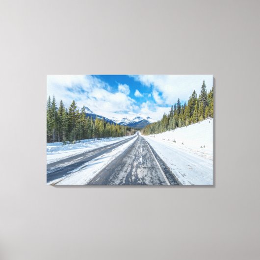 Icefields Parkway Canvas Afdruk (Voorkant)