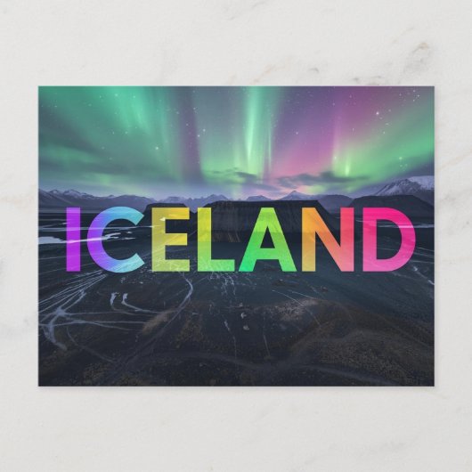 Iceland Briefkaart (Voorkant)