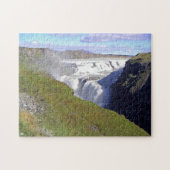 Iceland Gullfoss Waterfall view puzzle (Horizontal)
