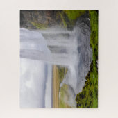 Iceland Jigsaw Puzzle - Seljalandsfoss Waterfall (Vertical)