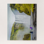 Iceland Jigsaw Puzzle - Skogafoss waterfall (Vertical)