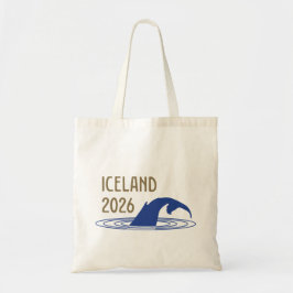 Iceland Logo with Whale Tail for client Tote Bag