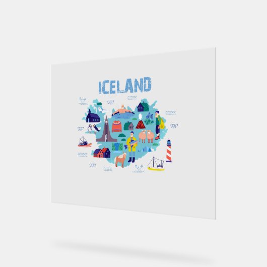 Iceland map (Angle)