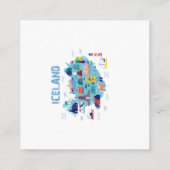 Iceland map informatiekaartje (Achterkant)