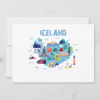 Iceland map kaart