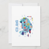 Iceland map kaart (Achterkant)