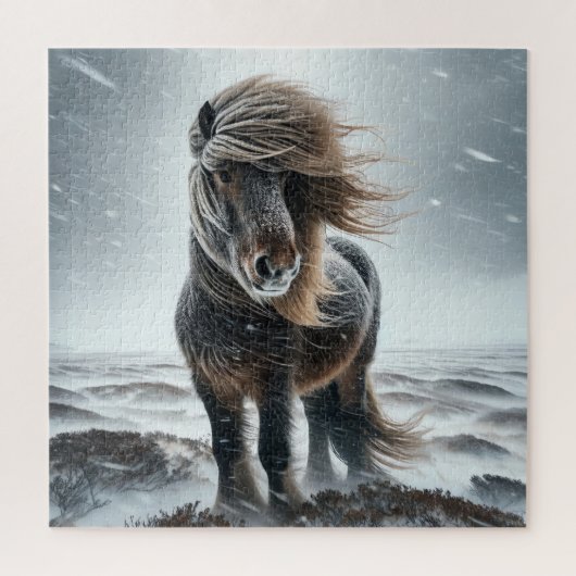 Icelandic Horse In its Element Jigsaw Puzzle Legpuzzel (Verticaal)