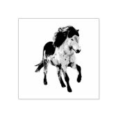 Icelandic horse in motion 	rubberstempel (Afrduk)