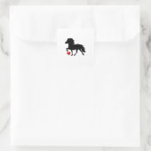 Icelandic Horse Vierkante Sticker (Tas)