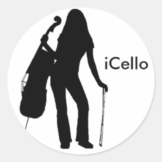 iCello-Sticker Ronde Sticker