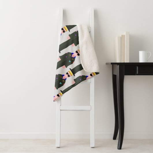 Iceman – Patterned Sherpa Blanket Sherpa Deken (In situ)