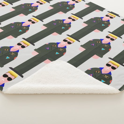 Iceman – Patterned Sherpa Blanket Sherpa Deken (3/4)