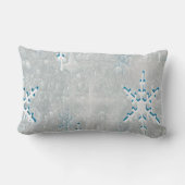 IceSnowflakes Kerstmis gepersonaliseerd Kussen (Achterkant)