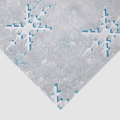 IceSnowflakes Kerstmis Tissuepapier (Detail)
