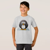 Icey Penguin Cartoon T-shirt (Voorkant volledig)