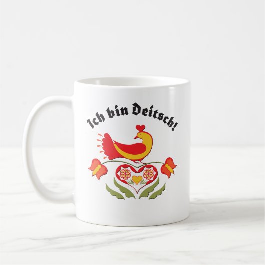 Ich bin Deitsch Coffee Mug (Gauche)