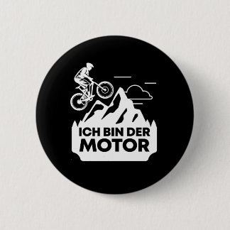 Ich Bin Der Motor Fahrrad Ohne Akku Ronde Button 5,7 Cm