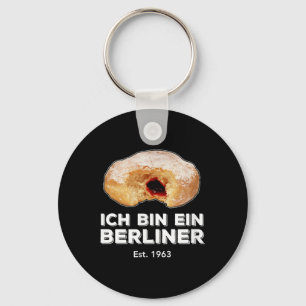Ich Bin Ein Berliner Speech Jelly Donut Wall koud Sleutelhanger