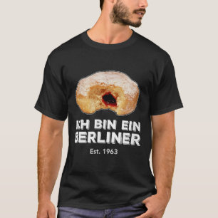 Ich Bin Ein Berliner Speech Jelly Donut Wall koud T-shirt