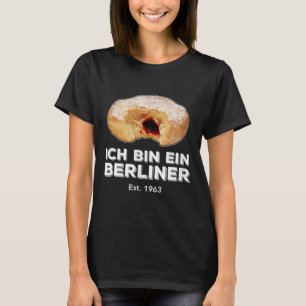 Ich Bin Ein Berliner Speech Jelly Donut Wall koud T-shirt