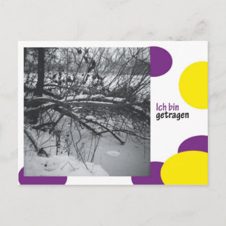 ich bin getragen briefkaart