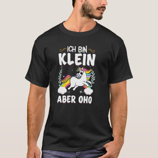Ich bin kleine aber oho statement t-shirt (Voorkant)