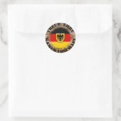 Ich bin stolz .... ronde sticker (Tas)