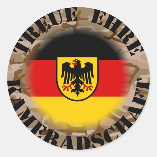 Ich bin stolz .... ronde sticker (Voorkant)