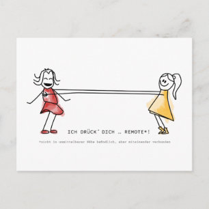 Ich drück Dich ... ver weg! Briefkaart