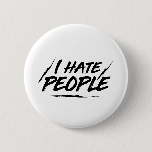 ich hasse menschen ronde button 5,7 cm (Voorkant)