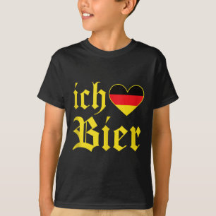 Ich Liebe Bier Grappig Duits Ik hou van bier Tankt T-shirt